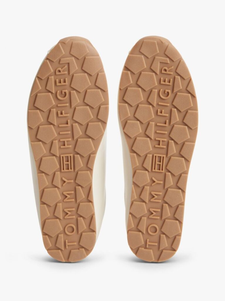 Μπεζ Δερμάτινα Sneakers Με Μονόγραμμα TH  Γυναίκες