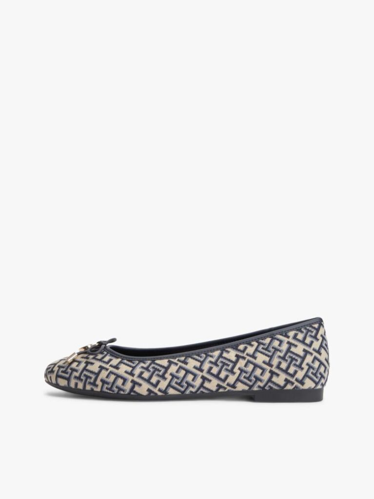 Blue Jacquard Ballerinas  Women
