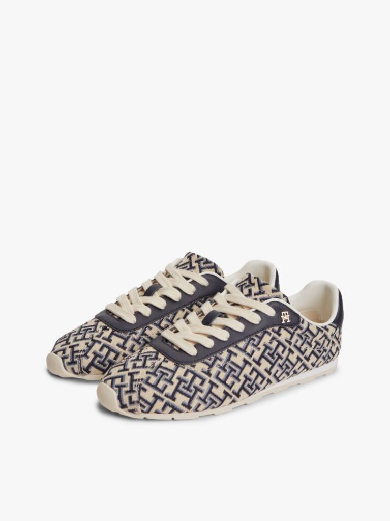 Μπλε TH Monogram Υφασμάτινα Sneakers  Γυναίκες
