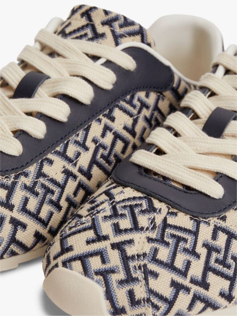 Μπλε TH Monogram Υφασμάτινα Sneakers  Γυναίκες