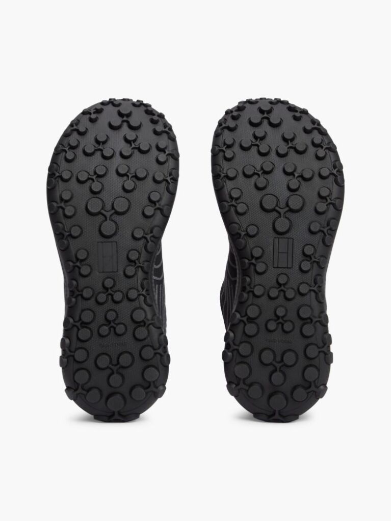 Black Outdoor Jacquard Knit Sneakers  Women