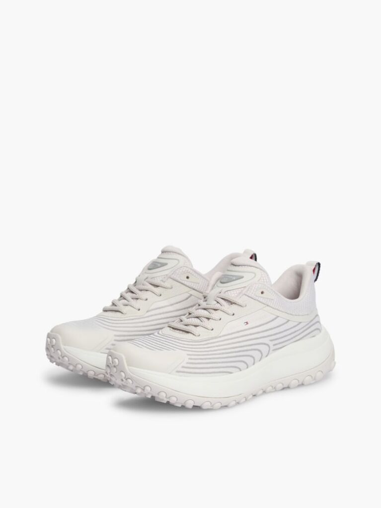 Grey Outdoor Jacquard Knit Sneakers  Women