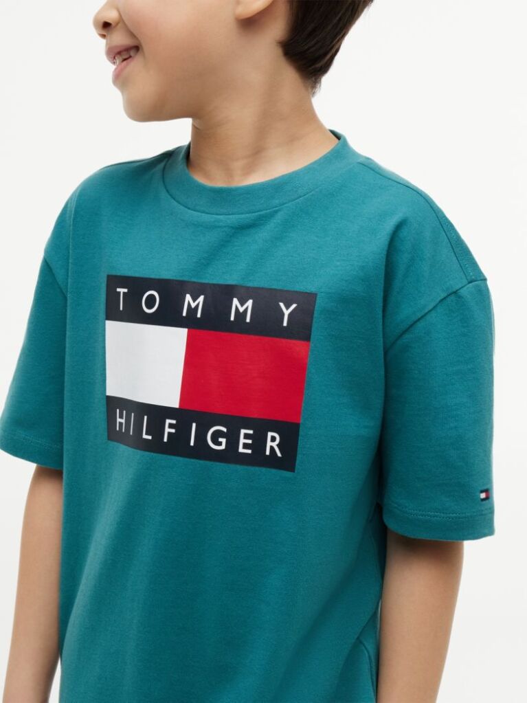 Μπλε T-Shirt Με Heritage Σημαιάκι  Αγόρια
