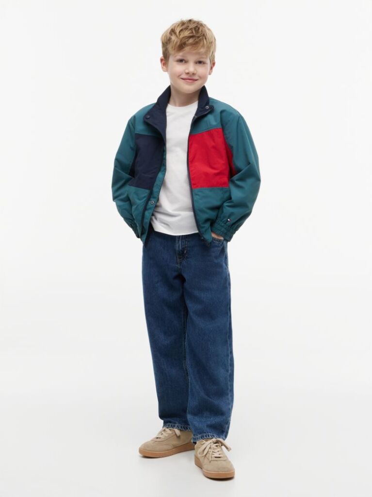 Blue Flag Embroidery Relaxed Jacket  Boys