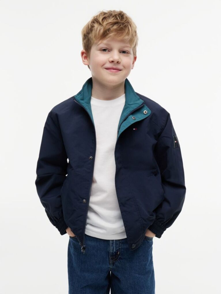 Blue Flag Embroidery Relaxed Jacket  Boys