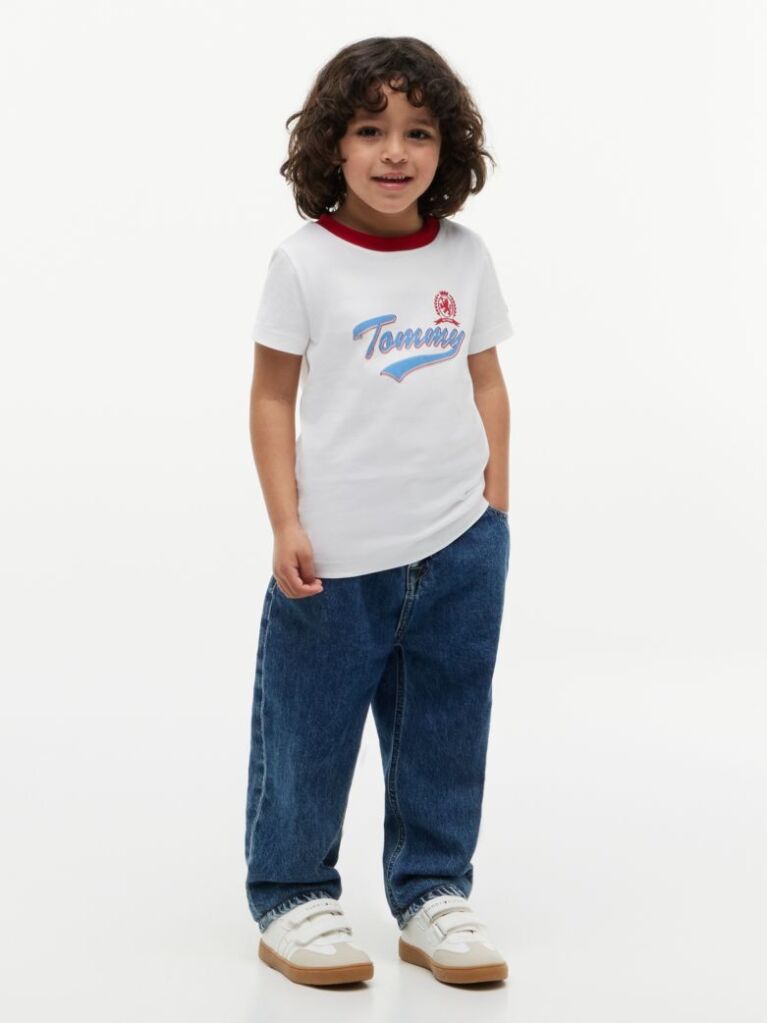 White Crest Logo Jersey T-Shirt  Boys