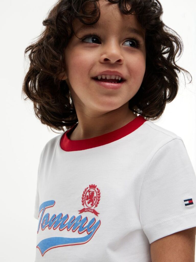 White Crest Logo Jersey T-Shirt  Boys