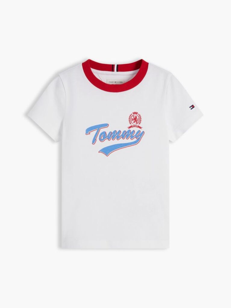 White Crest Logo Jersey T-Shirt  Boys