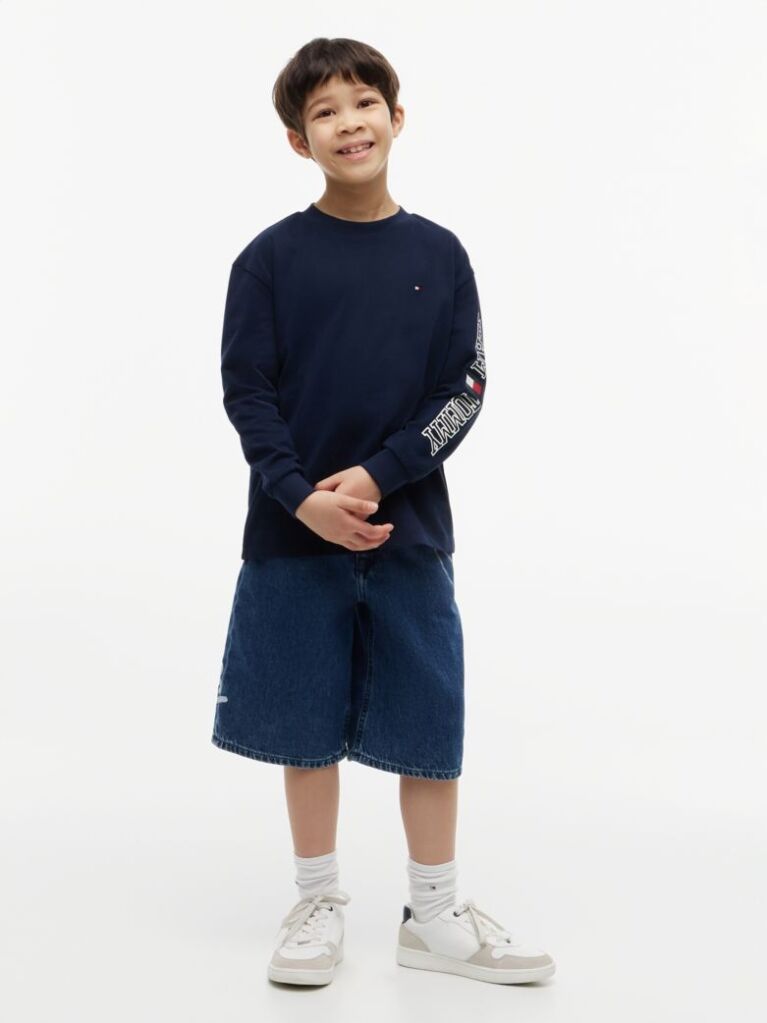Blue Logo Long Sleeve T-Shirt  Boys