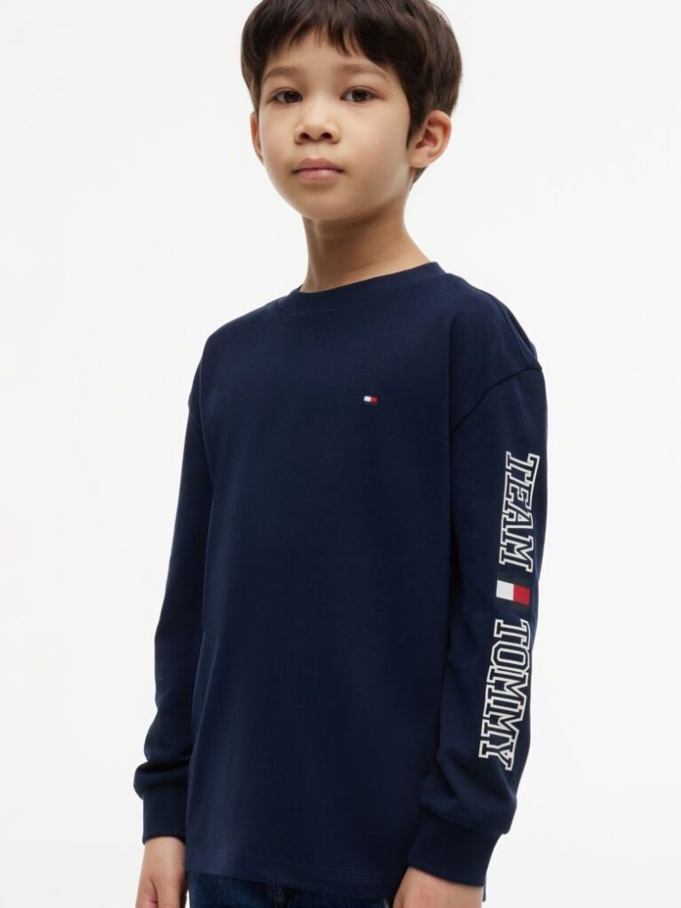 Blue Logo Long Sleeve T-Shirt  Boys