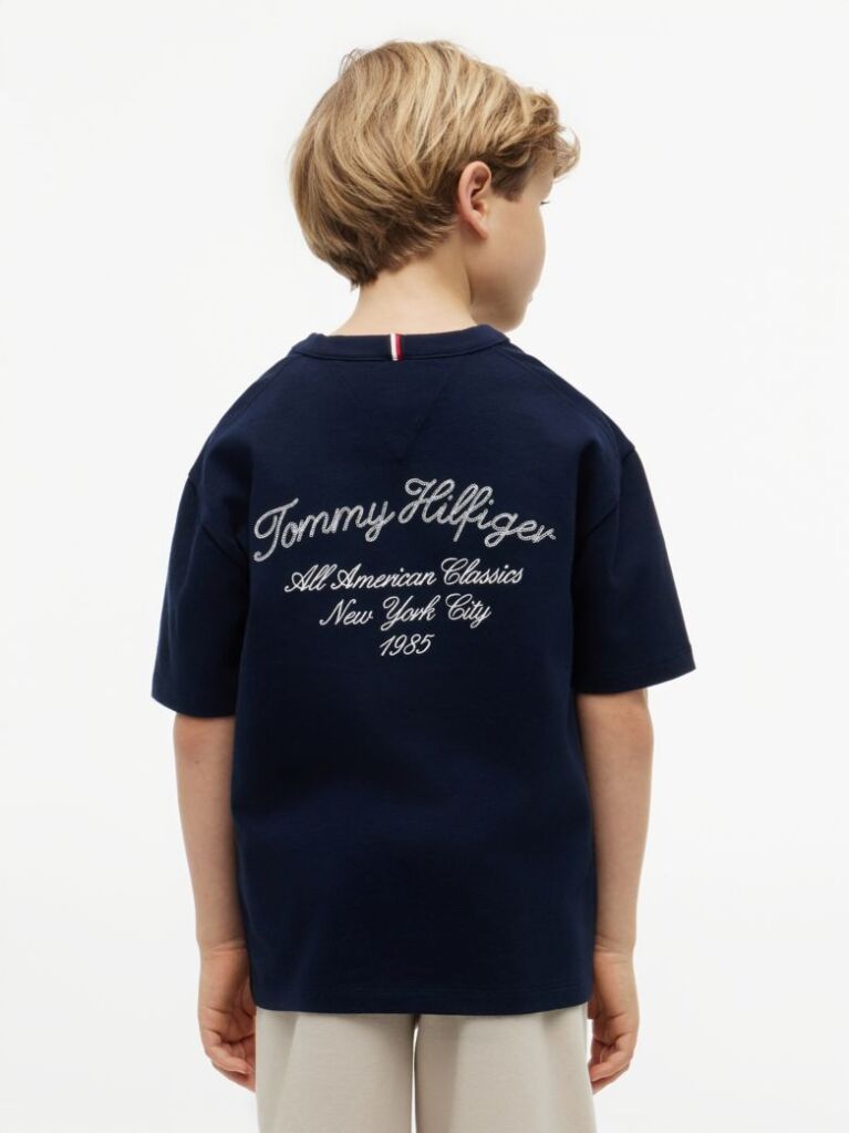Μπλε T-Shirt Με Λογότυπο  Αγόρια