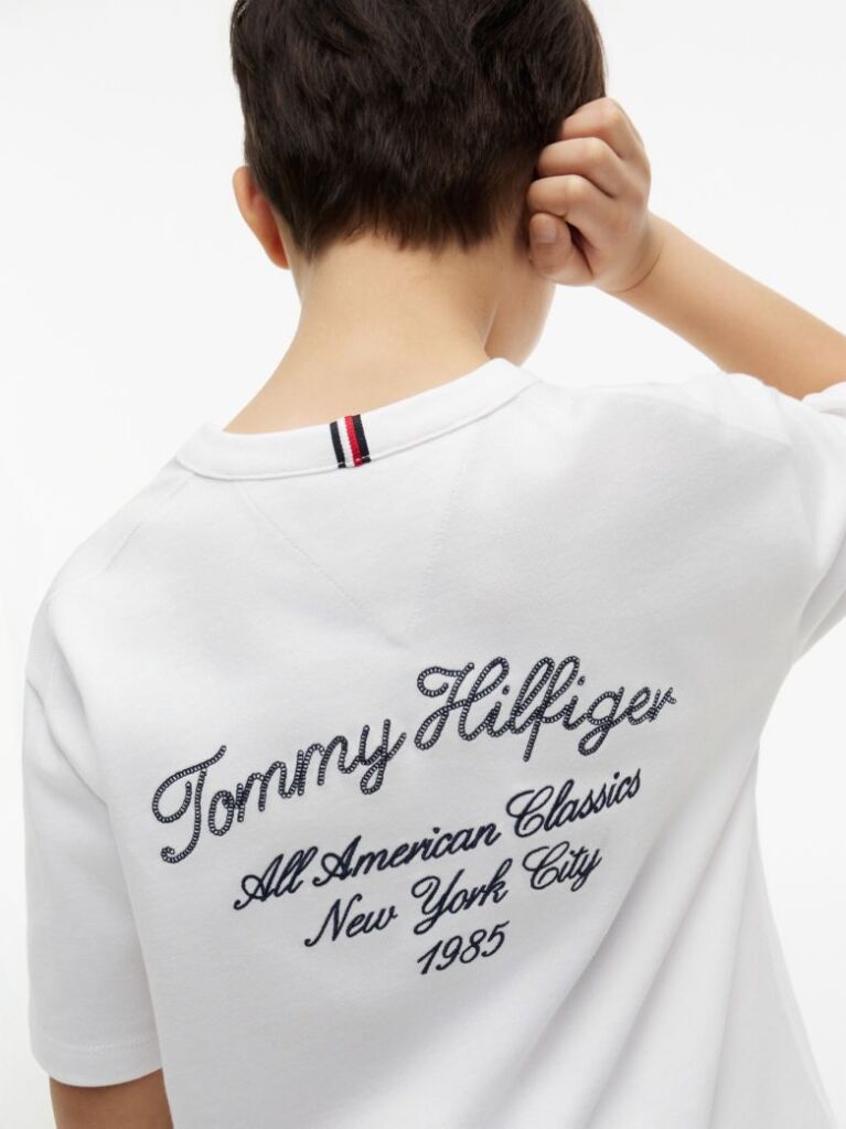 Άσπρο T-Shirt Με Λογότυπο  Αγόρια