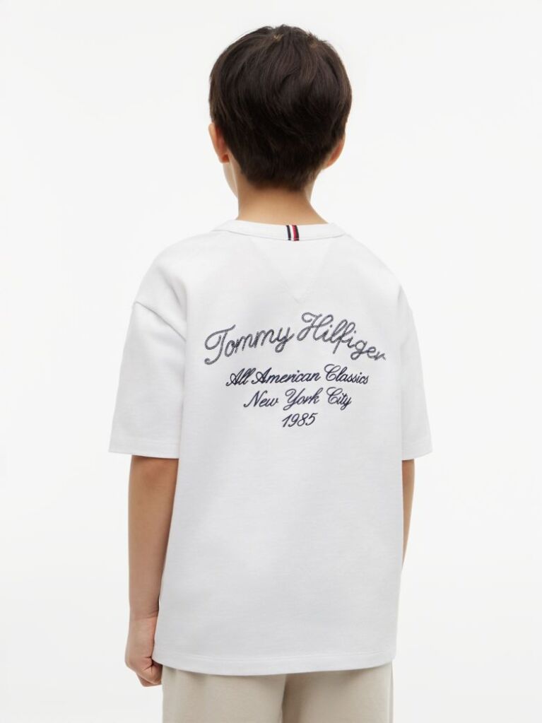 Άσπρο T-Shirt Με Λογότυπο  Αγόρια