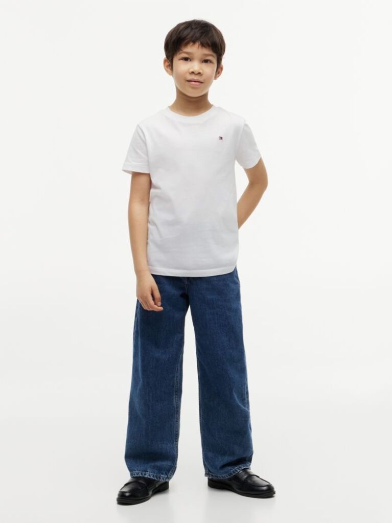 White Crew Neck T-Shirt  Boys