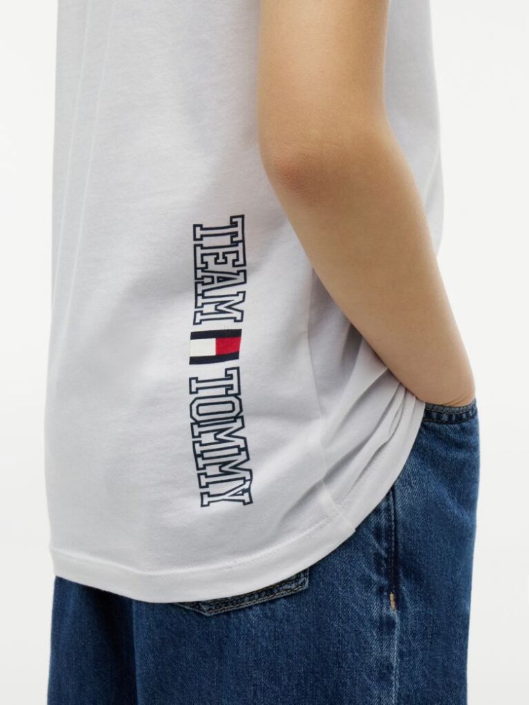 White Crew Neck T-Shirt  Boys