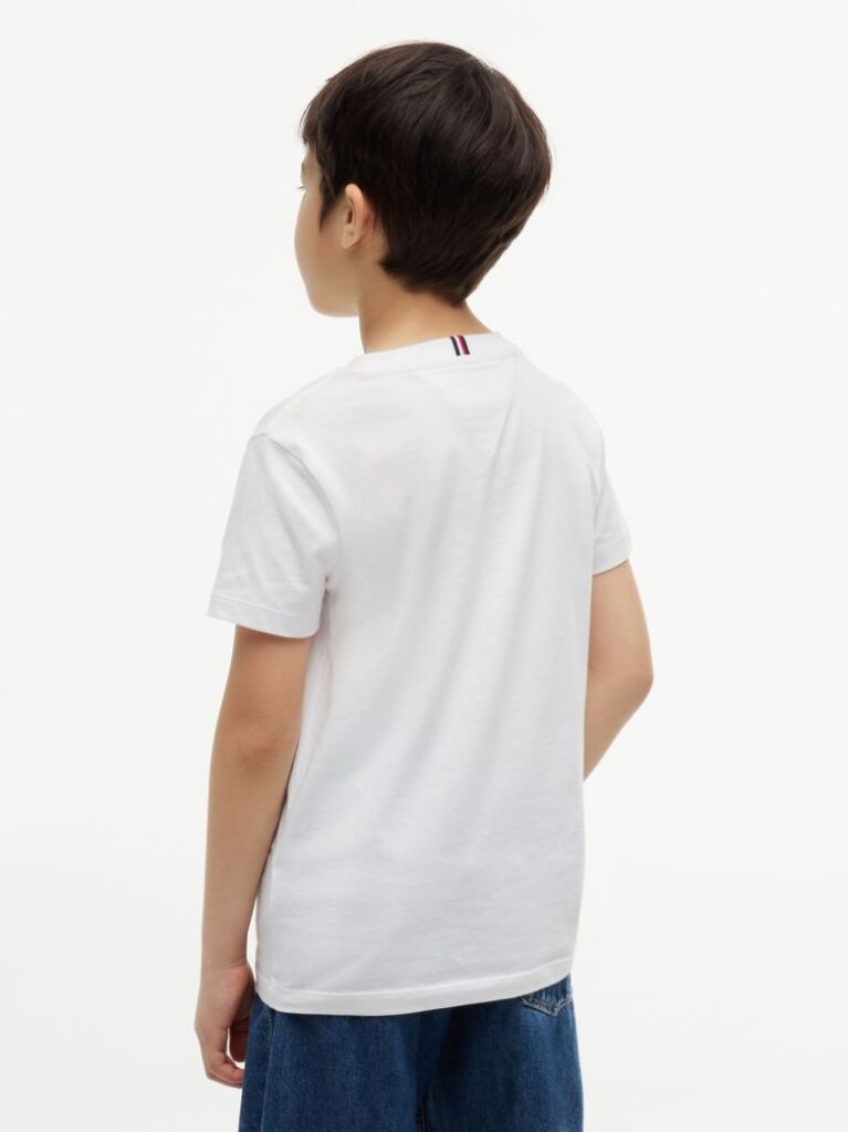 White Crew Neck T-Shirt  Boys
