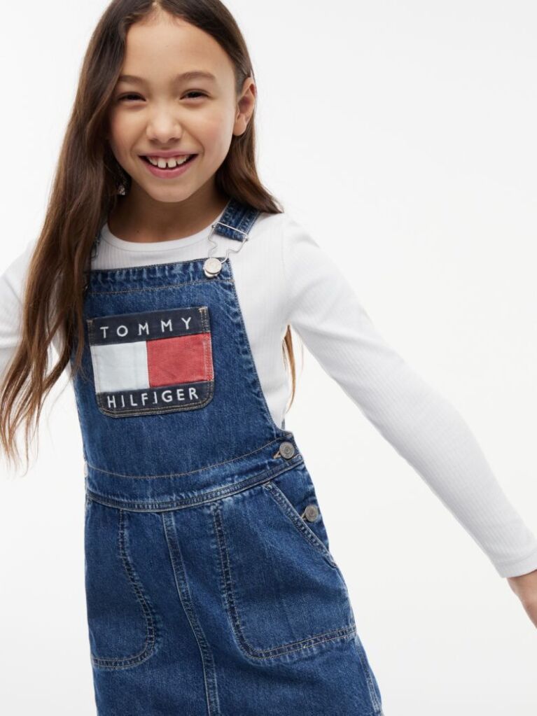 Denim Denim Φόρεμα Σαλοπέτα Με Heritage Λογότυπο  Κορίτσια