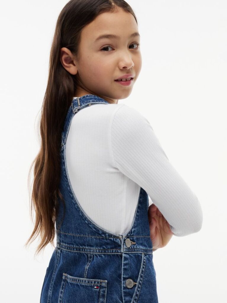 Denim Denim Φόρεμα Σαλοπέτα Με Heritage Λογότυπο  Κορίτσια