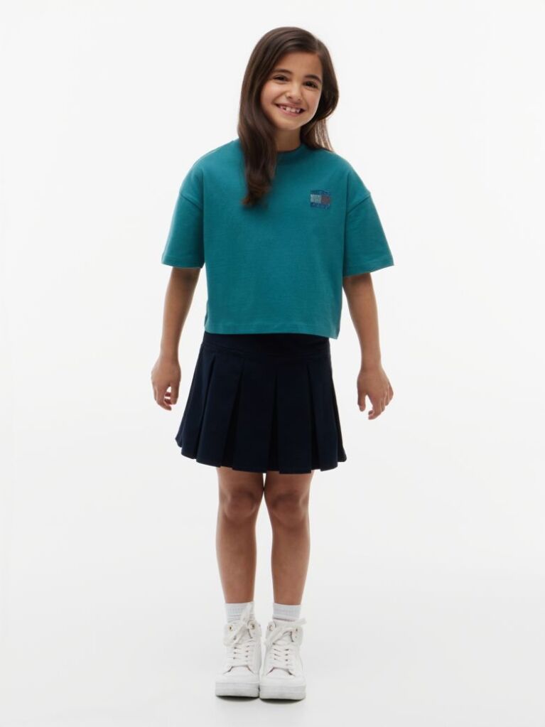 Blue Rhinestone Jersey T-Shirt  Girls