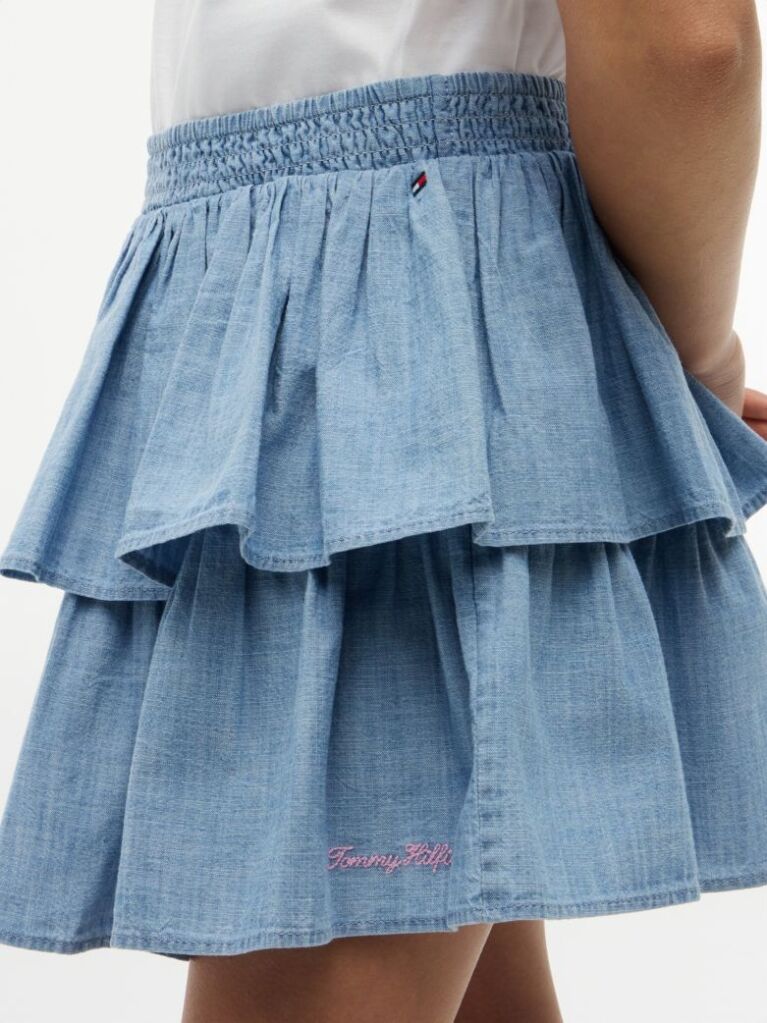 Denim Φούστα Με Βολάν  Κορίτσια