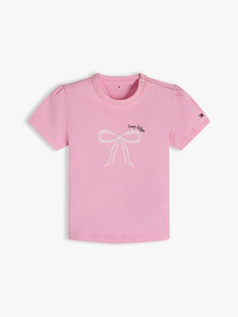 Ροζ Essential T-Shirt Με Μανίκι Flutter  Βρεφικά