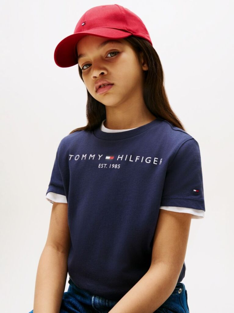 Μπλε T-Shirt Από Οργανικό Βαμβάκι  Παιδί Unisex