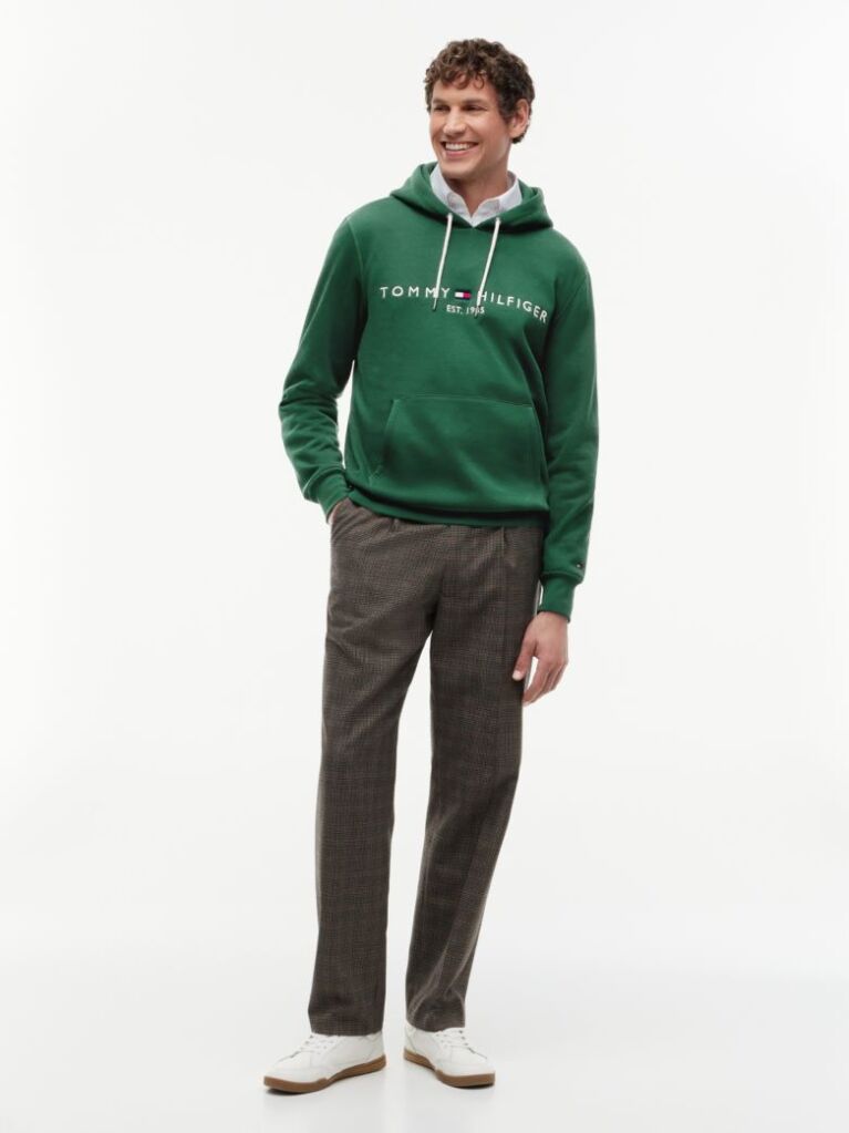 Green Flex Logo Hoody  Men