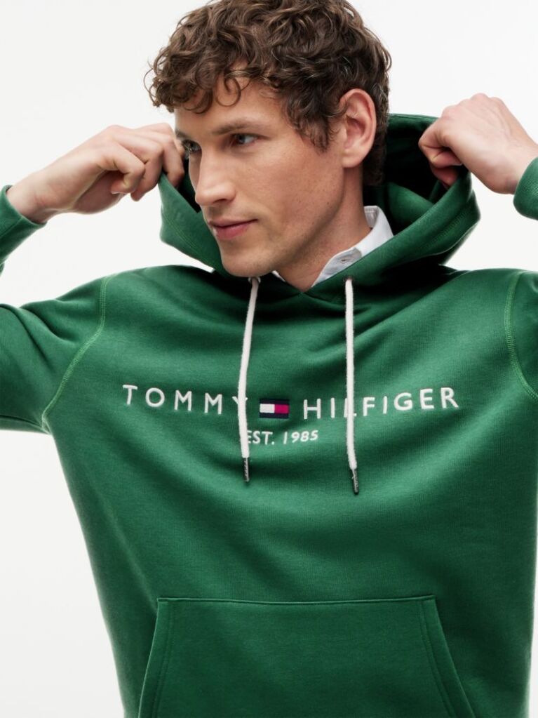 Green Flex Logo Hoody  Men