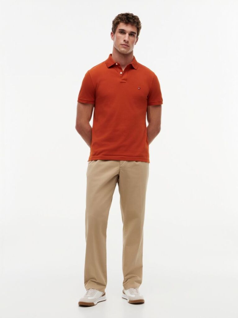 Red 1985 Organic Cotton Regular Fit Polo  Men