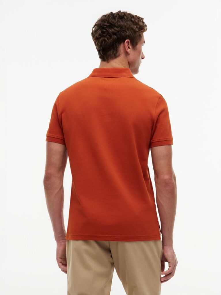 Red 1985 Organic Cotton Regular Fit Polo  Men