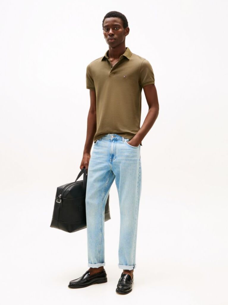 Green 1985 Organic Cotton Slim Fit Polo  Men