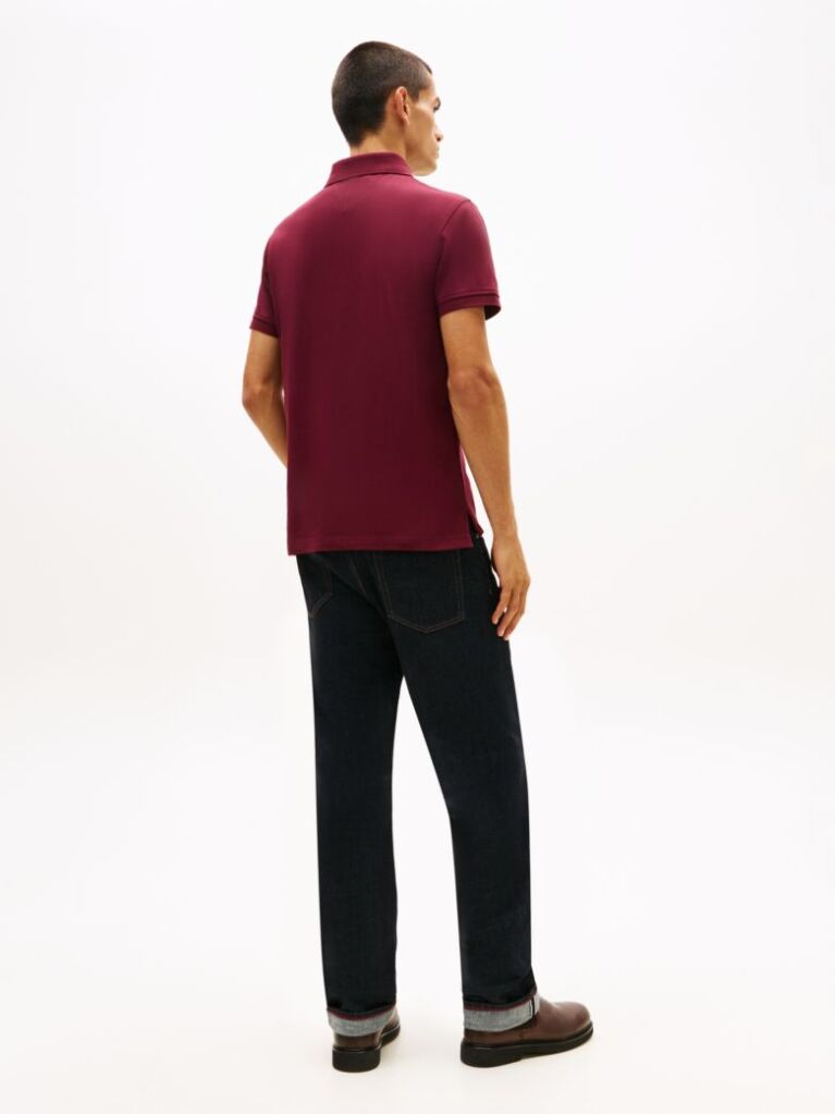 Red 1985 Organic Cotton Slim Fit Polo  Men