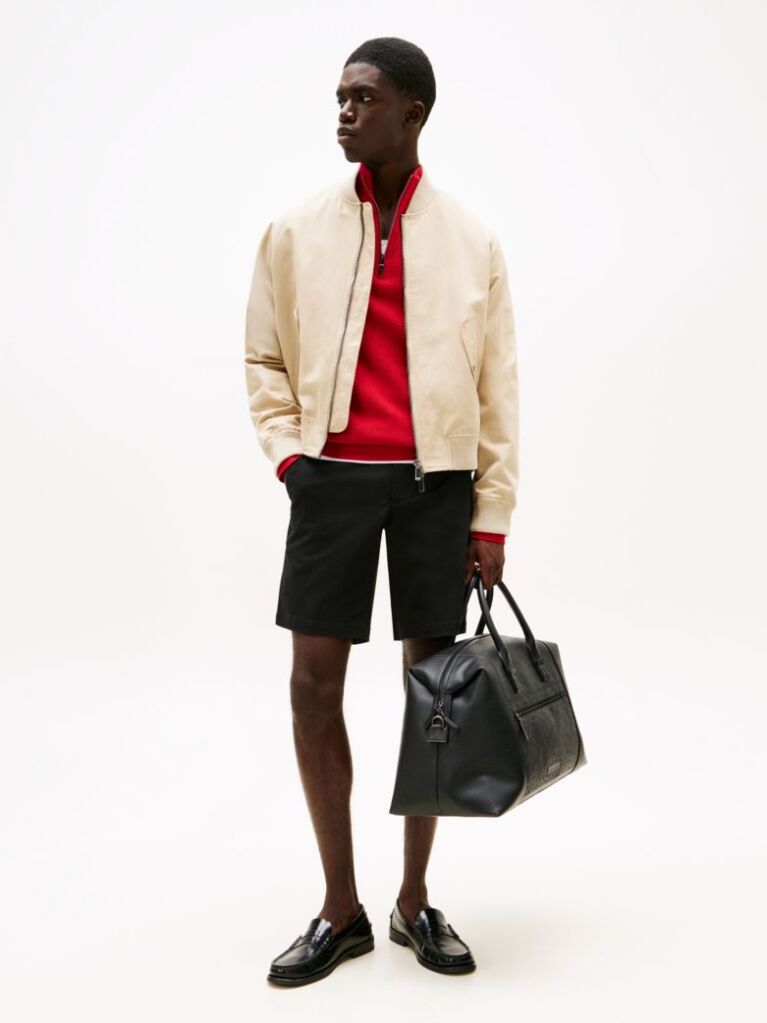 Black Essential 1985 Organic Cotton Bermuda Shorts  Men
