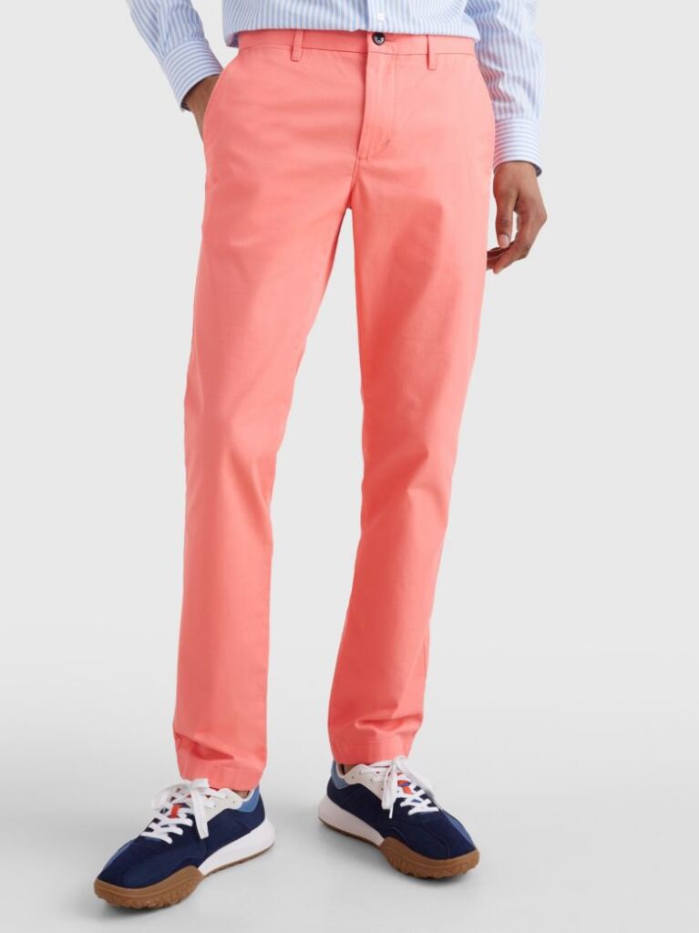 Orange Bleecker Slim Chinos  Men