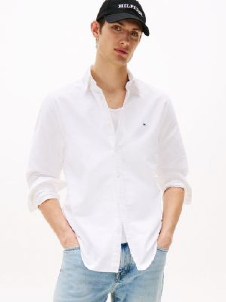 White Heritage Regular Fit Oxford Shirt  Men