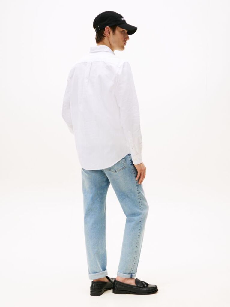 White Heritage Regular Fit Oxford Shirt  Men