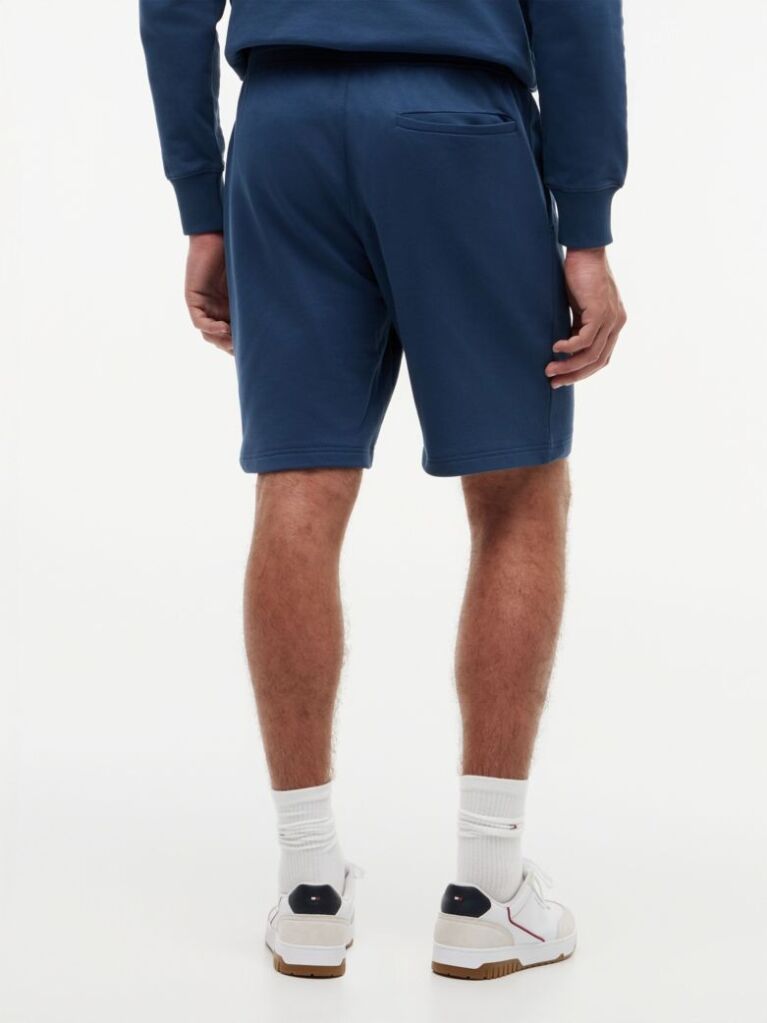Μπλε Βαμβακερή Βερμούδα Με Κεντητή Σημαία  Άνδρες