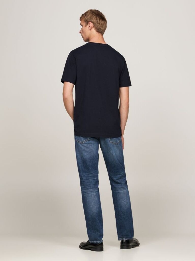Μπλε T-Shirt Με Σήμα Στην Τσέπη  Άνδρες
