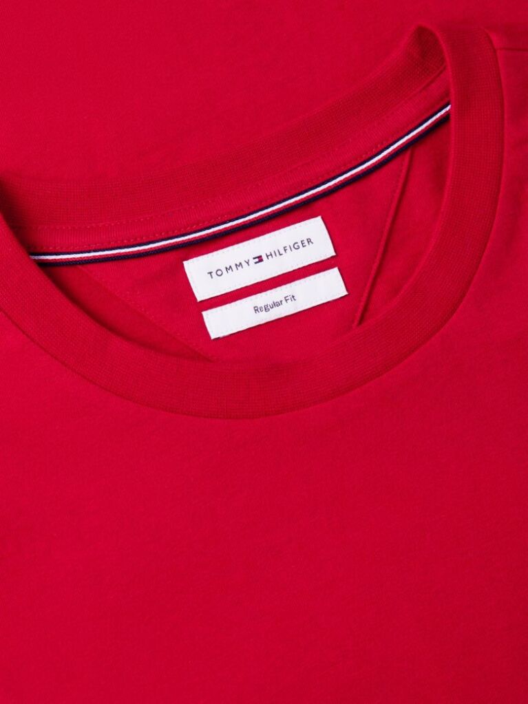 Κόκκινο T-Shirt Με Σήμα Στην Τσέπη  Άνδρες