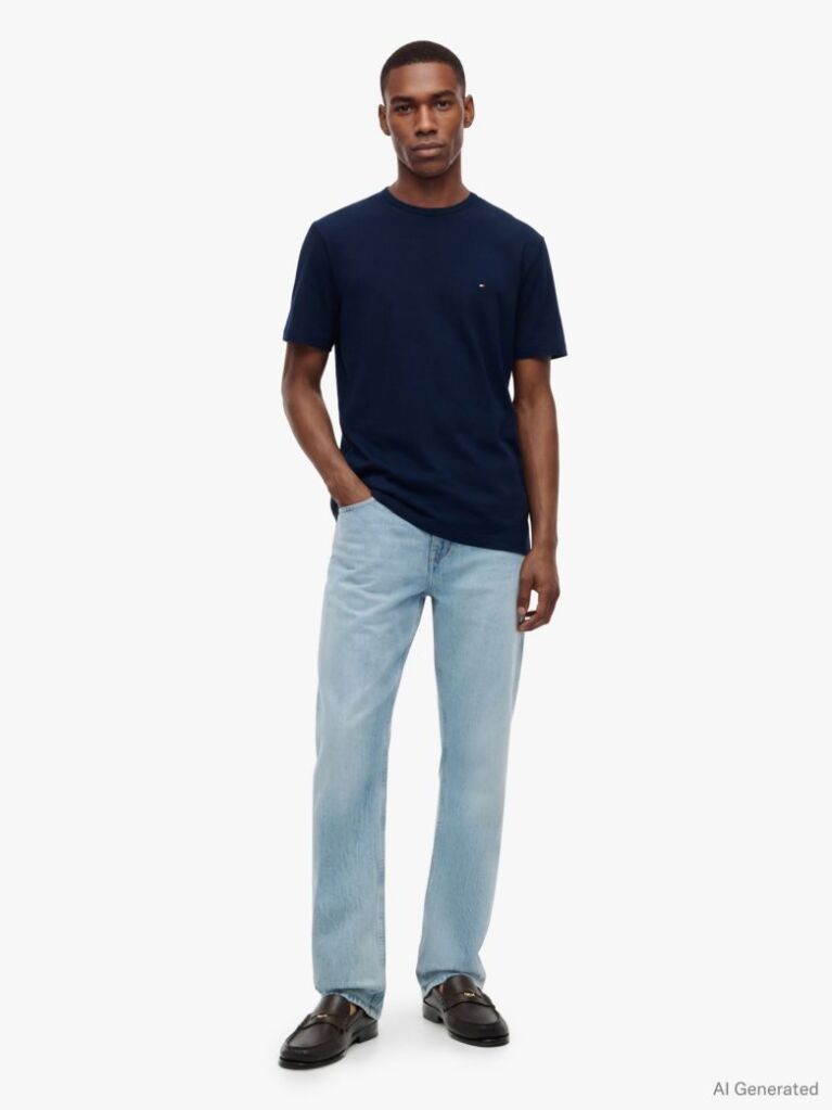 Blue Moisture Wicking T-Shirt  Men