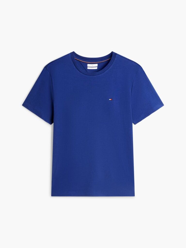Blue Interlock Knit T-Shirt  Men