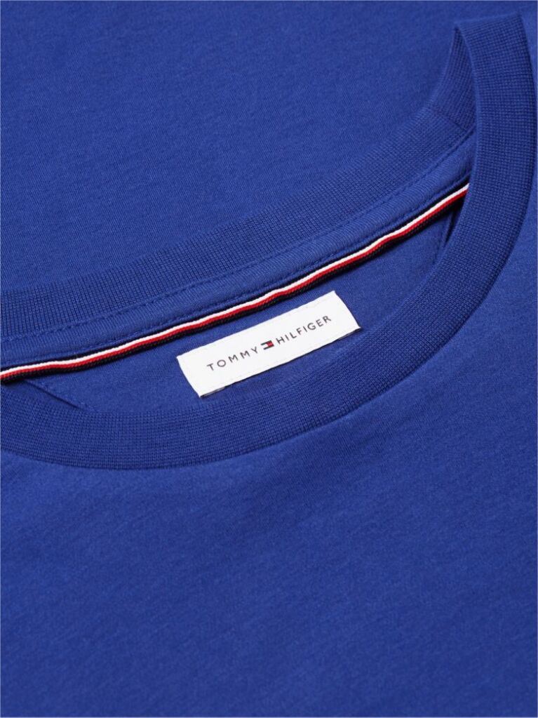 Blue Interlock Knit T-Shirt  Men