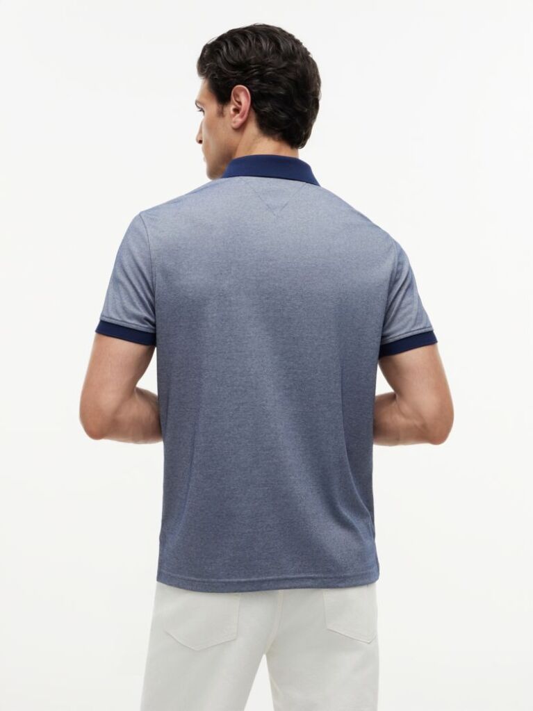 Multi Performance Regular Fit Quarter-Zip Oxford Polo Shirt  Men