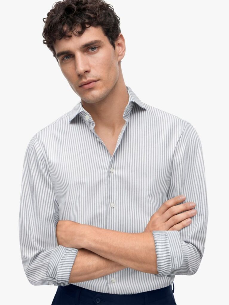 Multi Smart Casual Πουκάμισο Oxford Σε Γραμμή Slim  Άνδρες