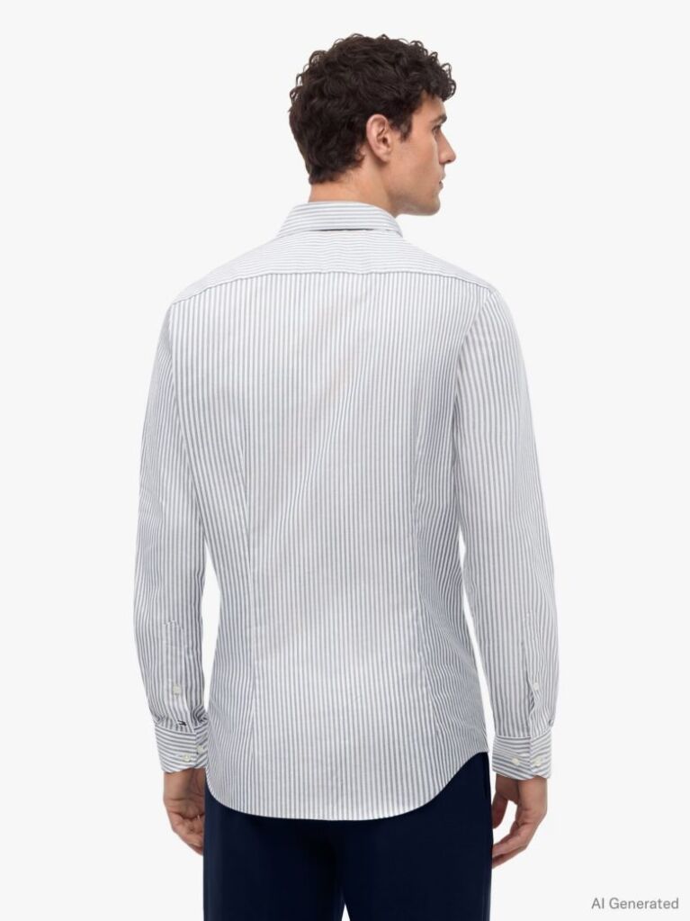 Multi Smart Casual Πουκάμισο Oxford Σε Γραμμή Slim  Άνδρες