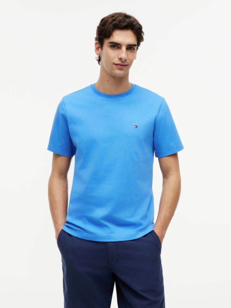 Μπλε T-Shirt Με Κεντητή Σημαία  Άνδρες