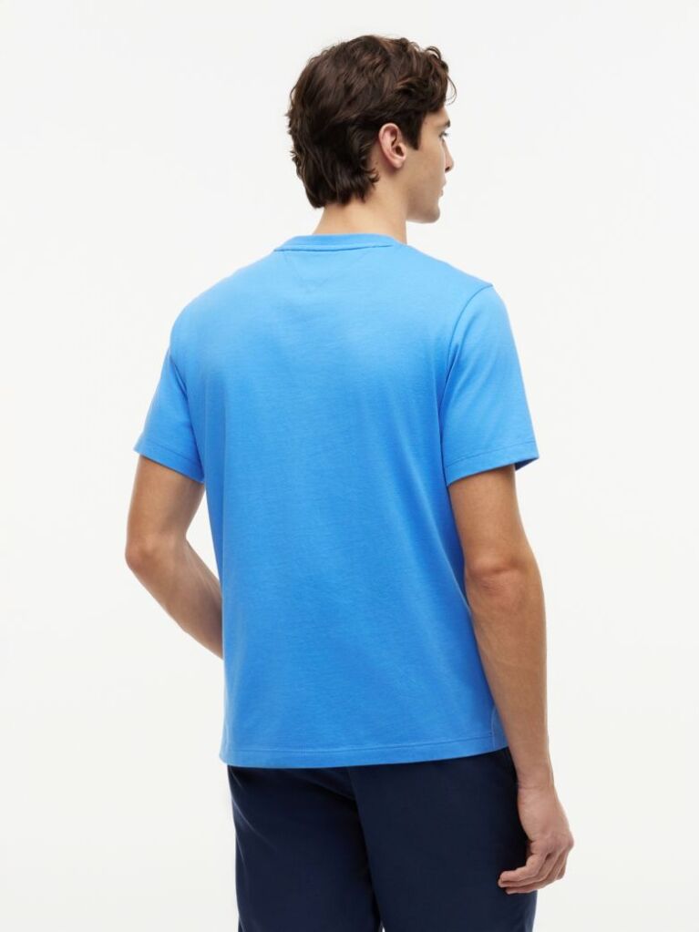 Μπλε T-Shirt Με Κεντητή Σημαία  Άνδρες
