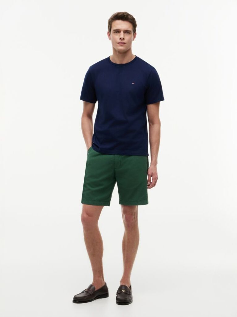 Blue Flag Embroidery T-Shirt  Men
