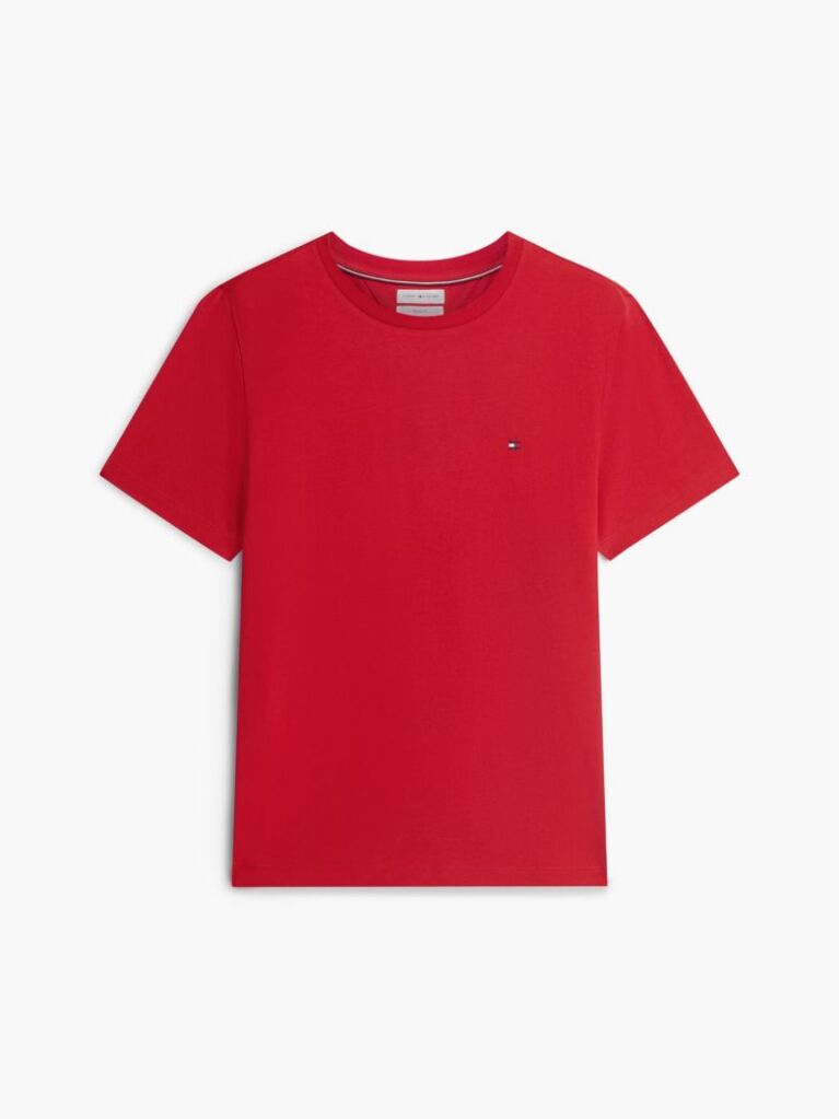 Κόκκινο T-Shirt Με Κεντητή Σημαία  Άνδρες