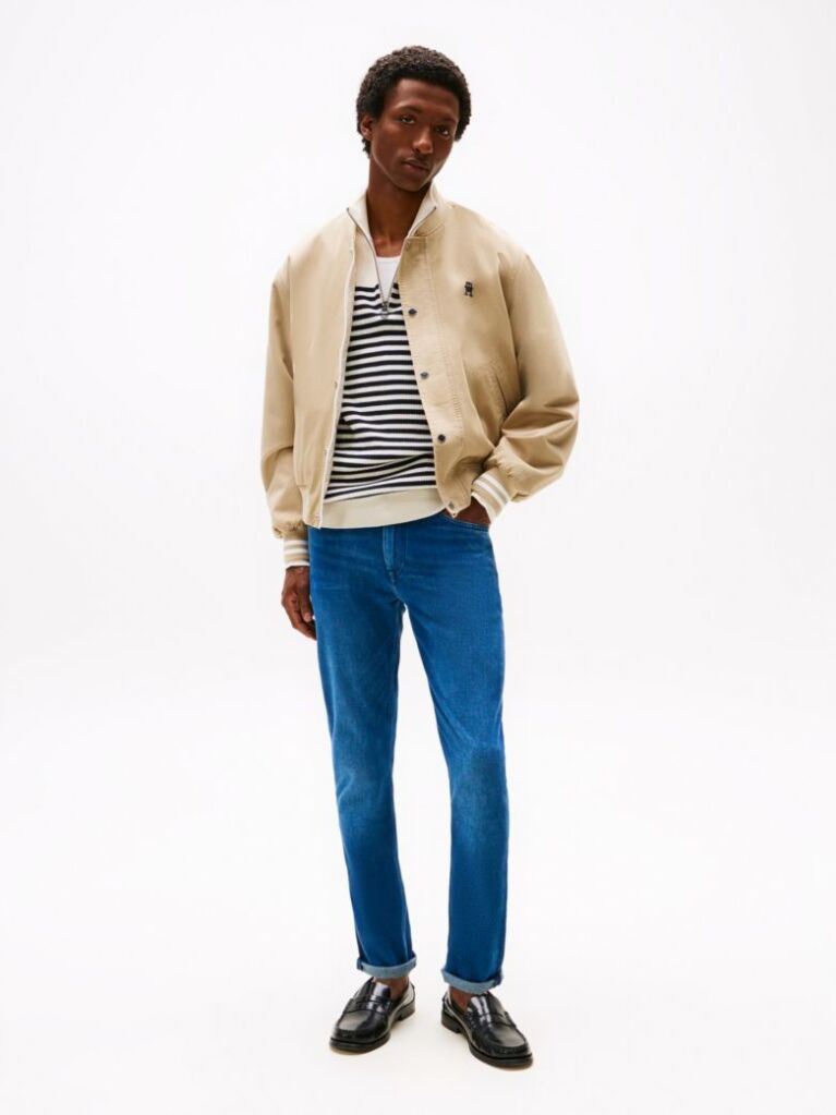 Blue Faded Slim Jeans  Men